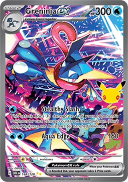 Anverso de Greninja ex · 30th Celebrations