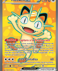 Anverso de Meowth ex 107 · Equilibrio Perfecto
