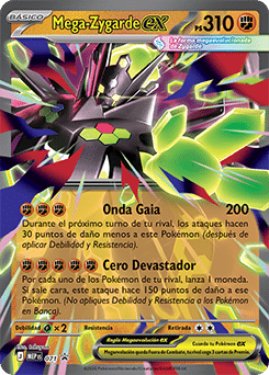 Anverso de Mega-Zygarde ex 071 · Black Star Promos